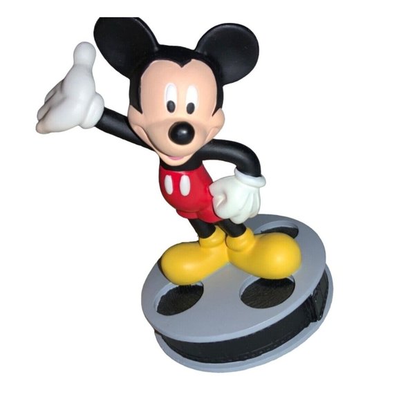 Disney Mickey Mouse Figurine 1999 Applause Resin Figure Standing on Film Reel - Picture 2 of 10